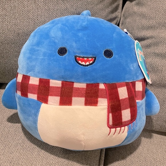 Squishmallows Other - NWT 8” Rey the Shark with Scarf Squishmallow